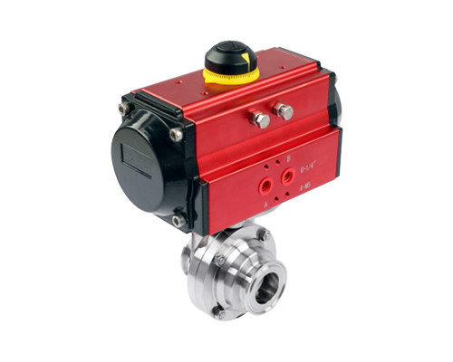 臥式氣動蝶式球閥